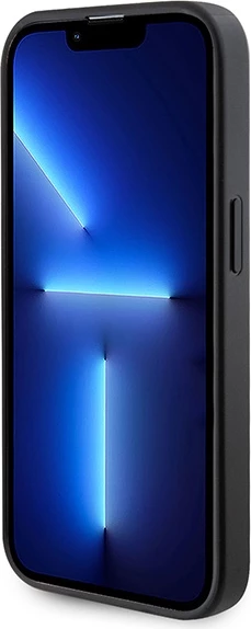 Mbështjellës Guess GUHMP15LPSAHMCK për iPhone 15 Pro 6.1", Saffiano MagSafe, zi
