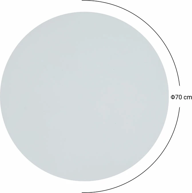 Sipërfaqe tavoline Werzalit, ngjyrë fildishi, Φ70cm, 25mm trashësi