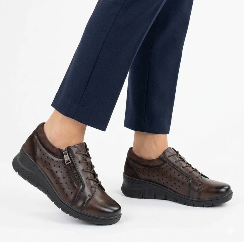 Këpucë të ulëta femra Vinceza 39977, kafe