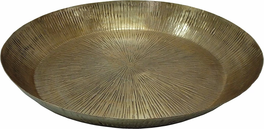 Tabaka dekorative ERDUS, alumin, ngjyrë ari, 50x50x7 cm