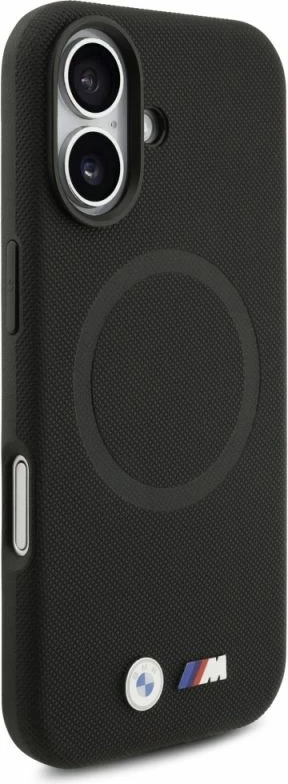 Kapak telefoni BMW M FW Metal Logo MagSafe për iPhone 17, i zi
