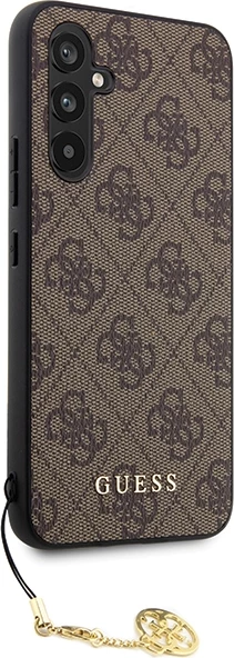 Mbështjellës Guess GUHCS23FEGF4GBR për Samsung Galaxy S23 FE, 4G Charms, kafe