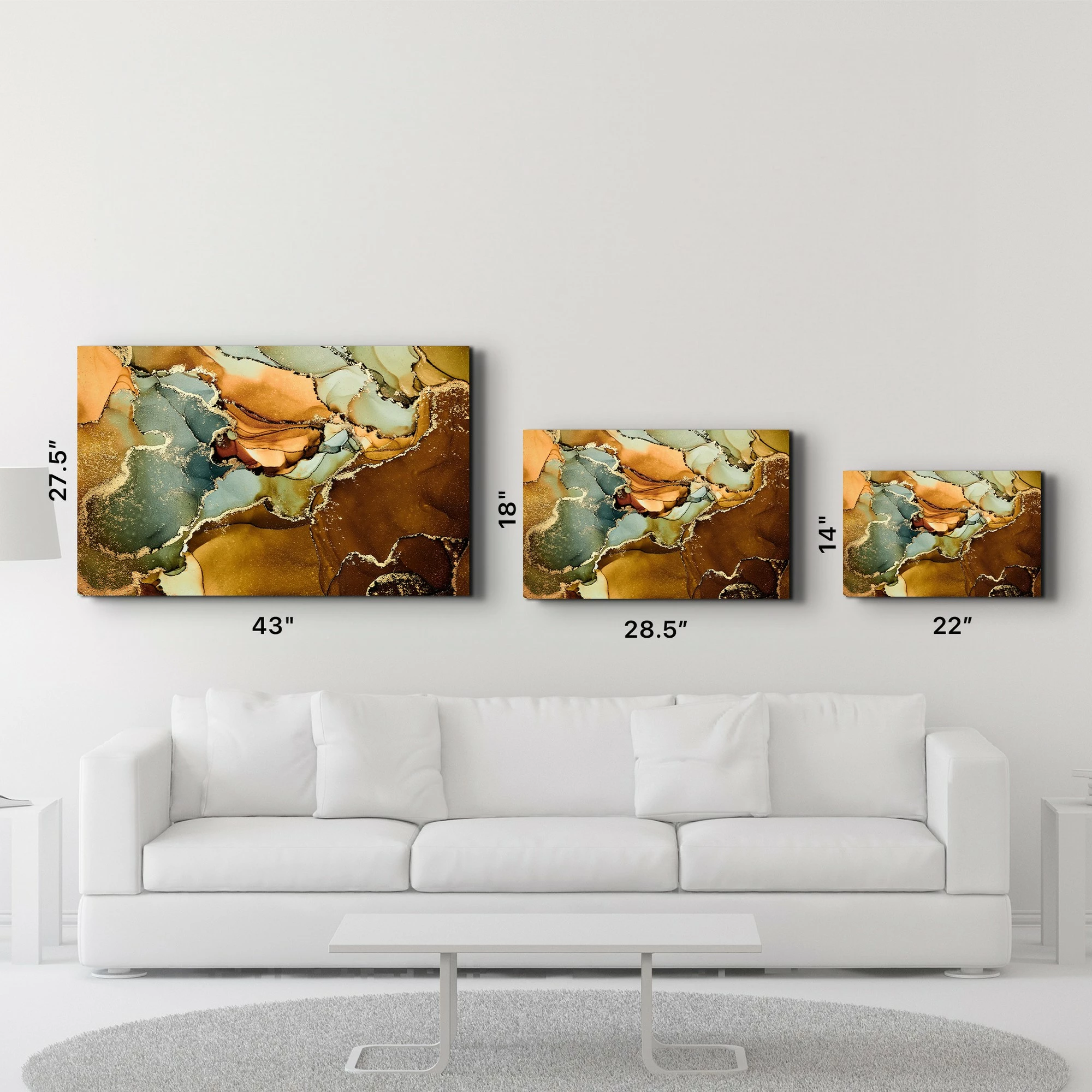 Pikturë dekorative prej xhami të temperuar, Wallity SPR-1350, 70x110cm