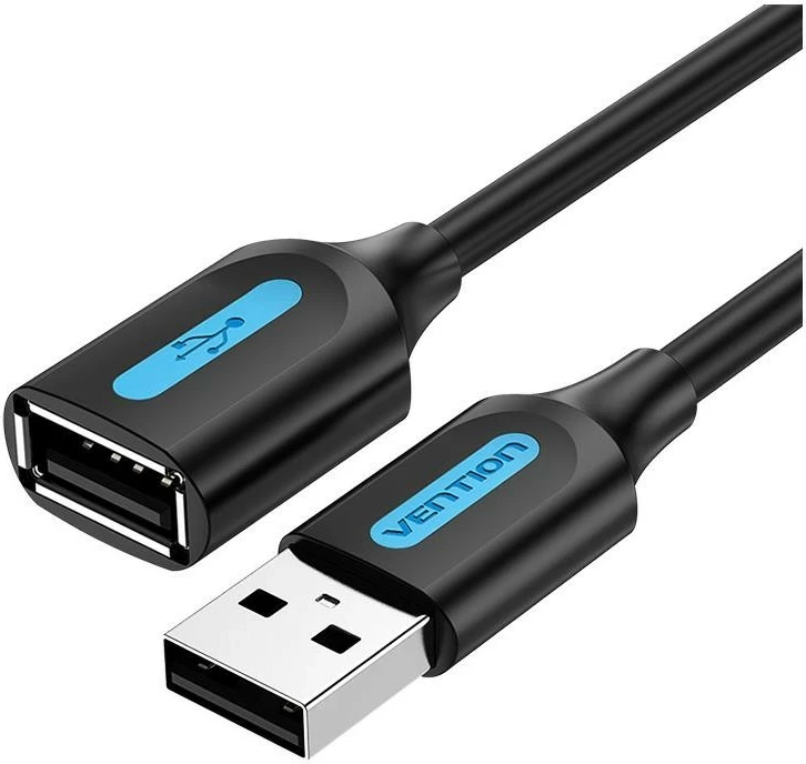 Kabëll zgjatues Vention USB 2.0, 5m, i zi