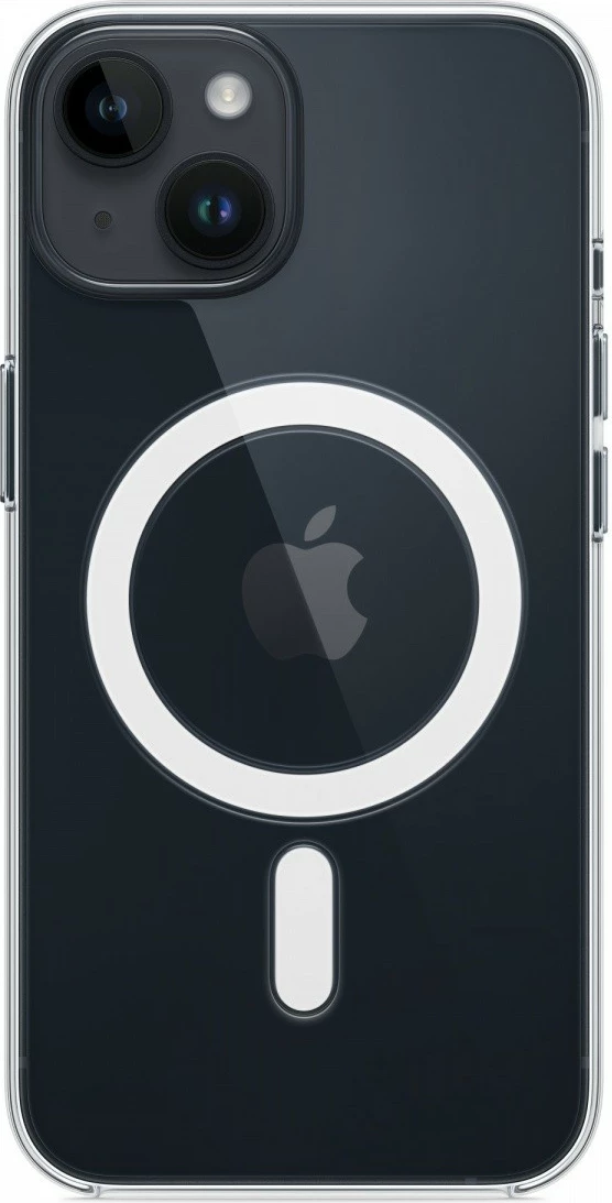 Mbështjellës Apple MagSafe për iPhone 14, Transparent