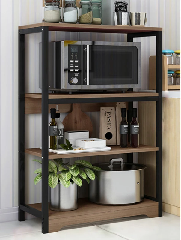 Raft dyshemeje Daan metalik, ngjyrë arre-e zezë, 60x30x100cm