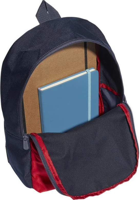 Çantë shpine adidas LK Graphic, për meshkuj, femra dhe fëmijë, blu marine me të kuqe