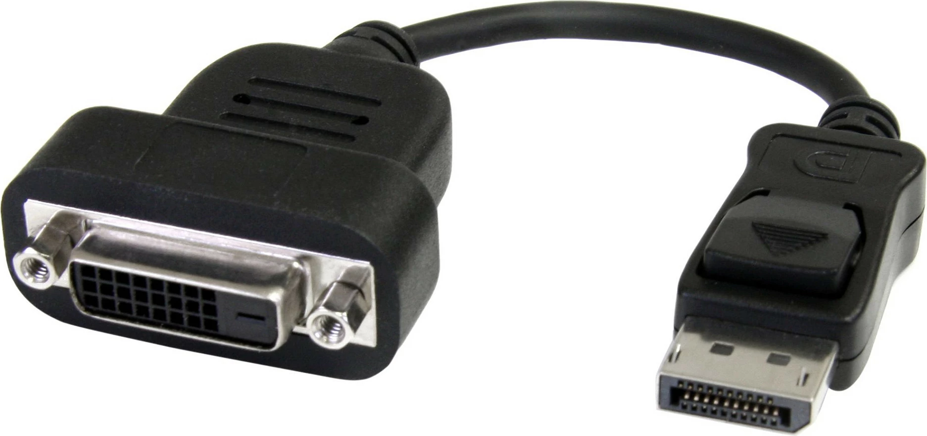 Adapter StarTech DisplayPort në DVI-D aktiv, 0.2 m, i zi