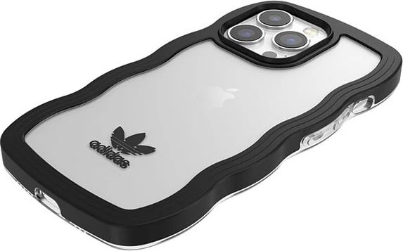 Mbështjellës Adidas OR Wavy Case për iPhone 13/13 Pro, 6.1", silikoni, zi-transparente