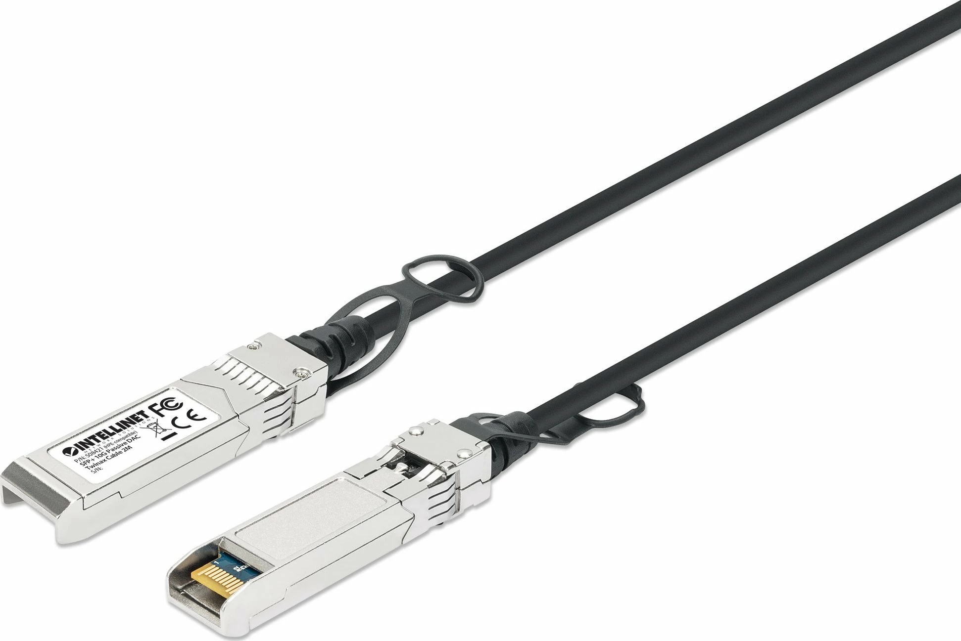 Kabllo DAC Twinax SFP+ 10G Intellinet Network Solutions SFP+ në SFP+, 2 m, HPE-compatible, e zezë