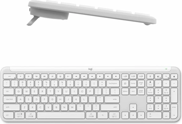 Tastierë Logitech Signature Slim K950, wireless Logi Bolt/Bluetooth, gravurë SLO, e bardhë