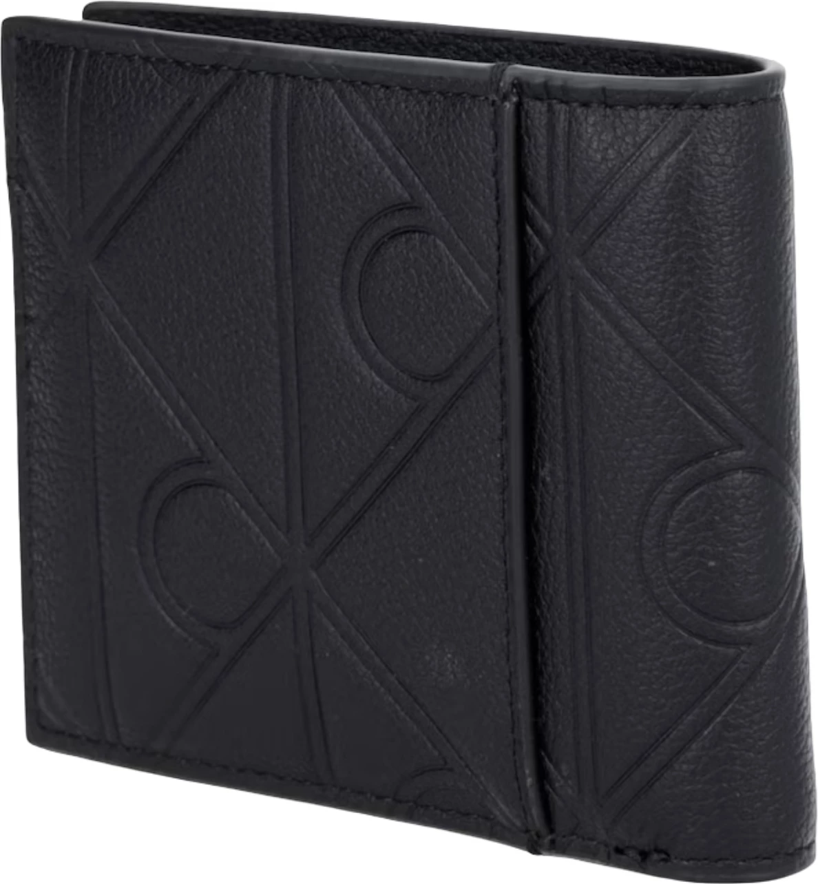 Portofol për meshkuj Calvin Klein XL Emblem AOP Emboss Billfold LV04D1175G, i zi