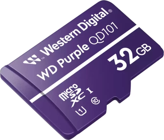 Kartelë memorie microSDHC SanDisk WD Purple QD101 SC WDD032G1P0C 32GB Class 10 UHS-I (U1) Ultra Endurance, vjollcë