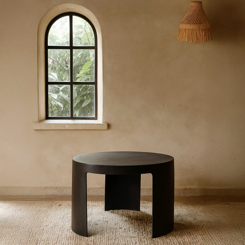 Tavolinë kafeje VOLCANO, e zezë, 65x65x42cm