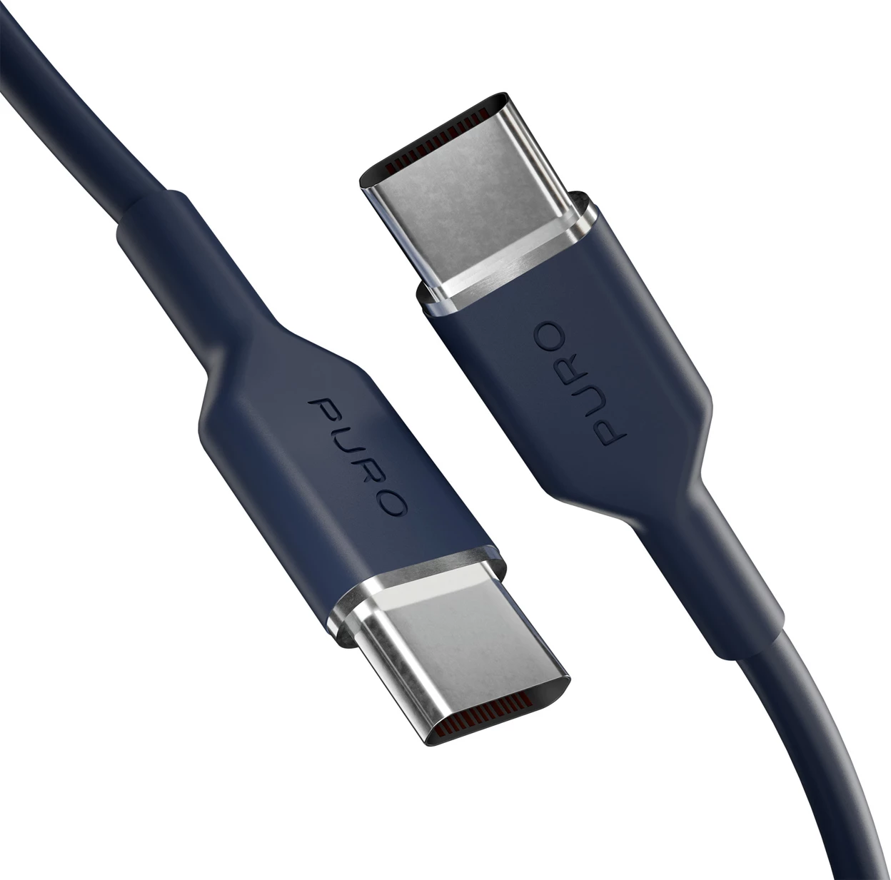 Kabllo USB-C në USB-C Puro ICON 1.5 m, blu navy