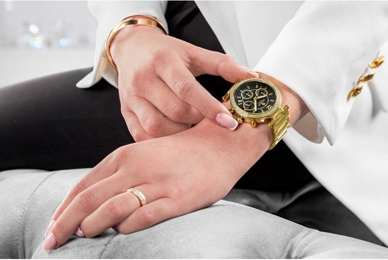 Orë dore femrash Giewont GW3380-B3, gold black, set