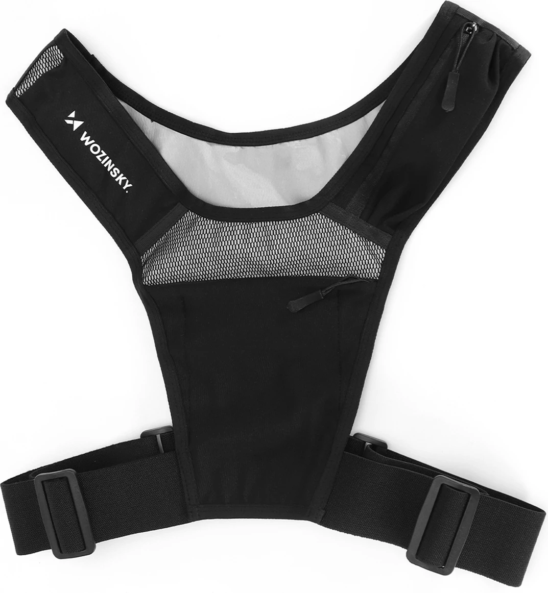 Jelek reflektues sportiv Wozinsky WKDB1, poliestër, 150g, i zi