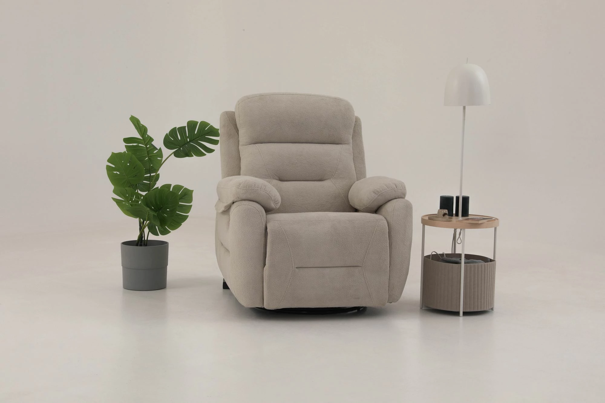 Karrige relaksuese elektrike Comfort, krem, Atelier del Sofa