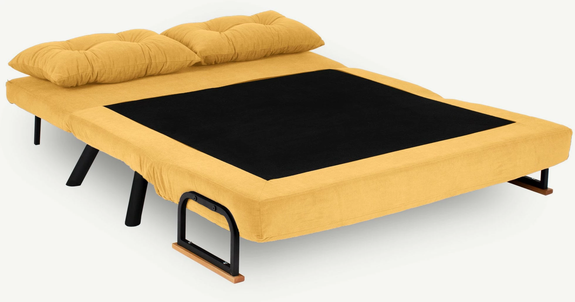 Divan-krevat dy ulëse, ngjyrë mustard, Sando 2-Seater