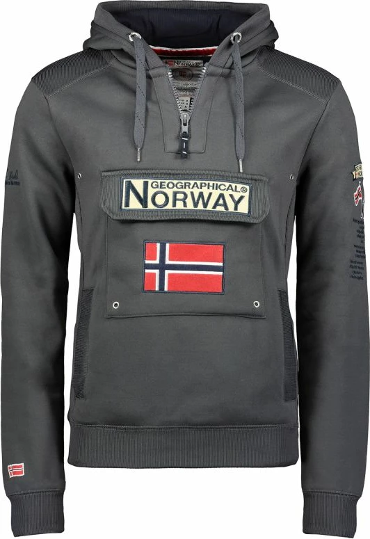 Duks për meshkuj Geographical Norway GYMCLASS MEN CAMO 100, gri ushtarake
