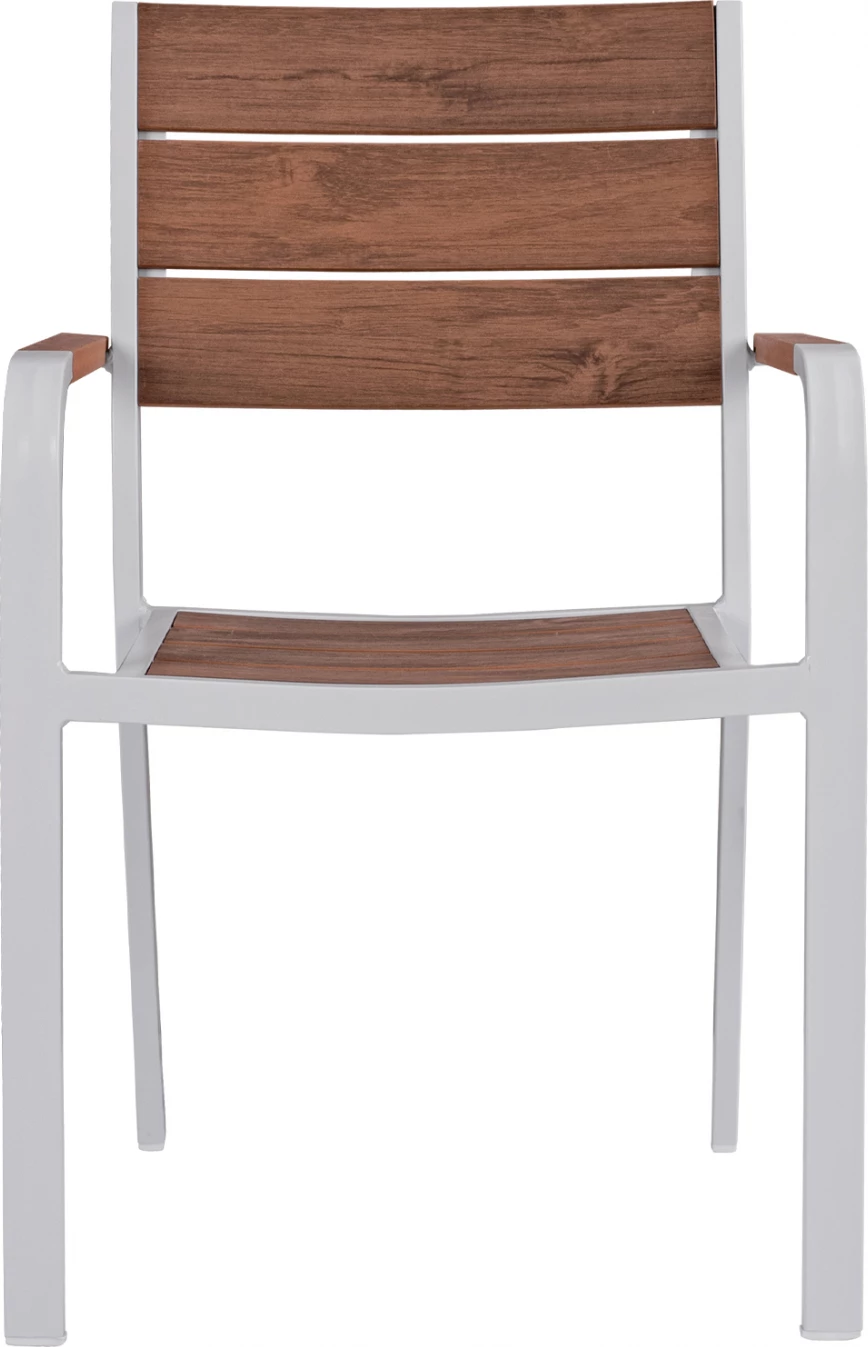 Karrige alumini e bardhë & Polywood FH5127.01 55x56x85 cm