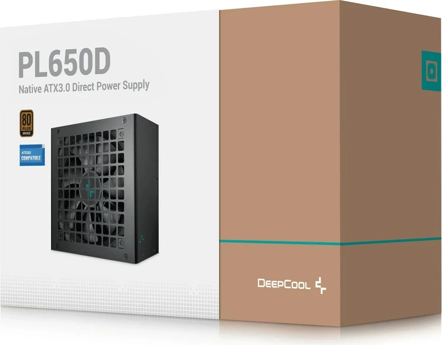 Njësi furnizimi me rrymë DeepCool PL650D, 650 W, ATX, E zezë
