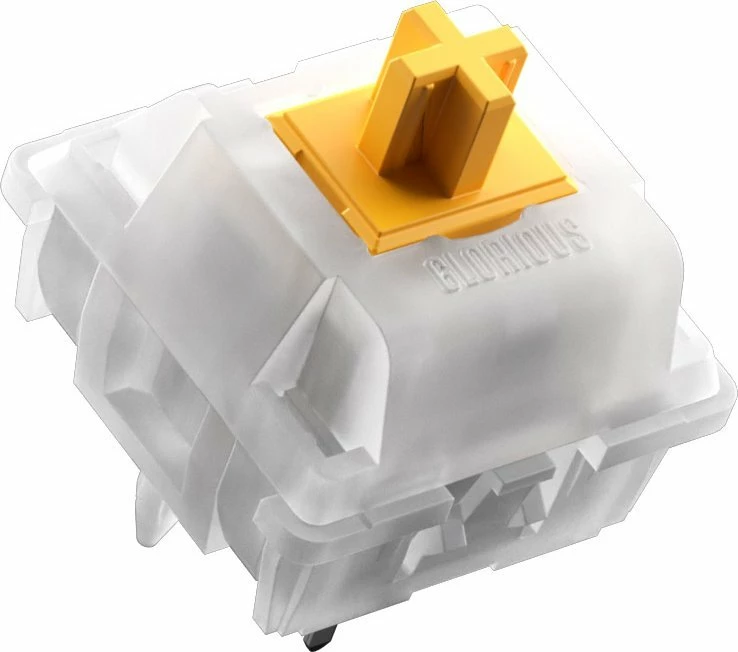 Switch tastiere mekanike Glorious Panda Silent 5-pin MX-stem 50g, 36 copë, i bardhë