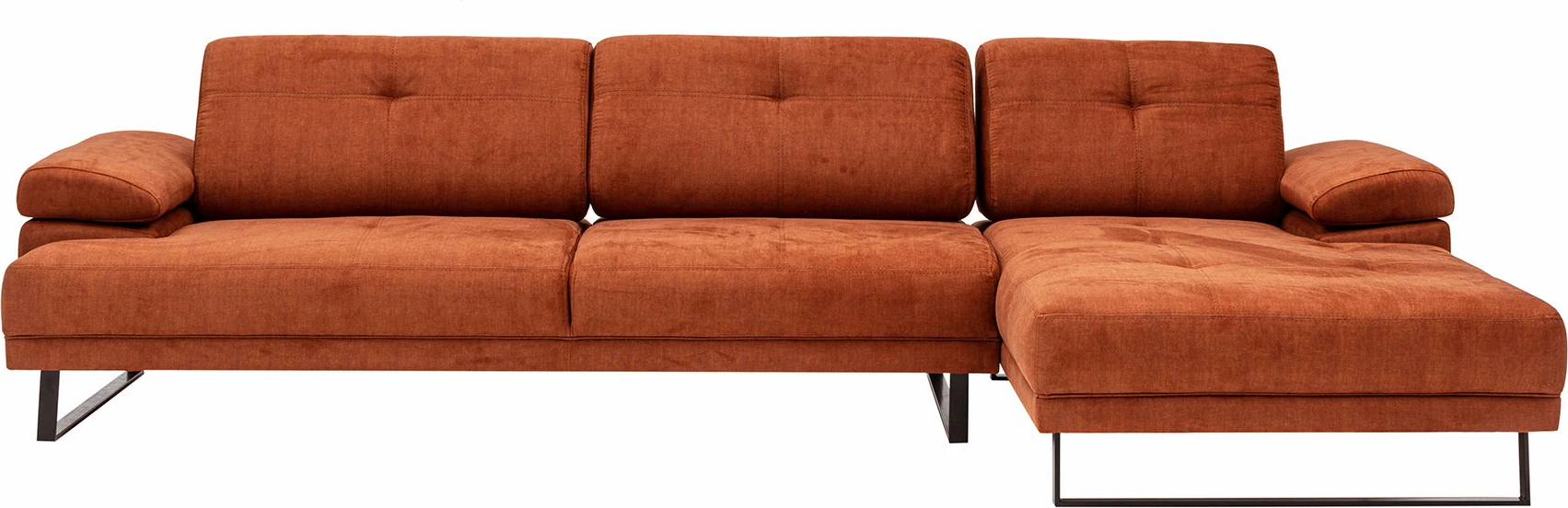 Këndore e madhe, ngjyrë portokalli, Atelier del Sofa Mustang, këndi i djathtë