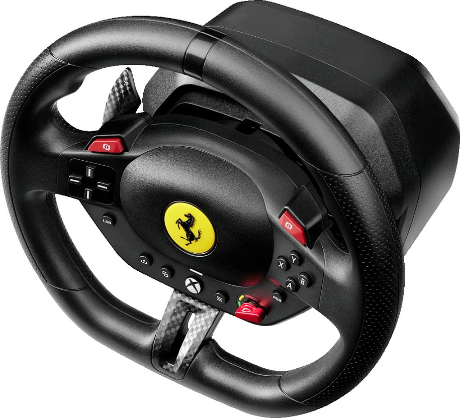 Volan për lojëra Thrustmaster T98 Ferrari 296 GTS, me pedale, PC/Xbox, 240°, i zi