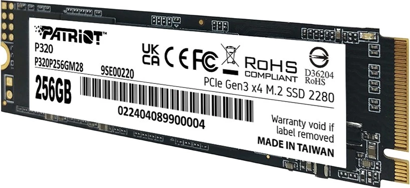 SSD Patriot Viper P320 M.2 PCI-Ex4 NVMe 256GB