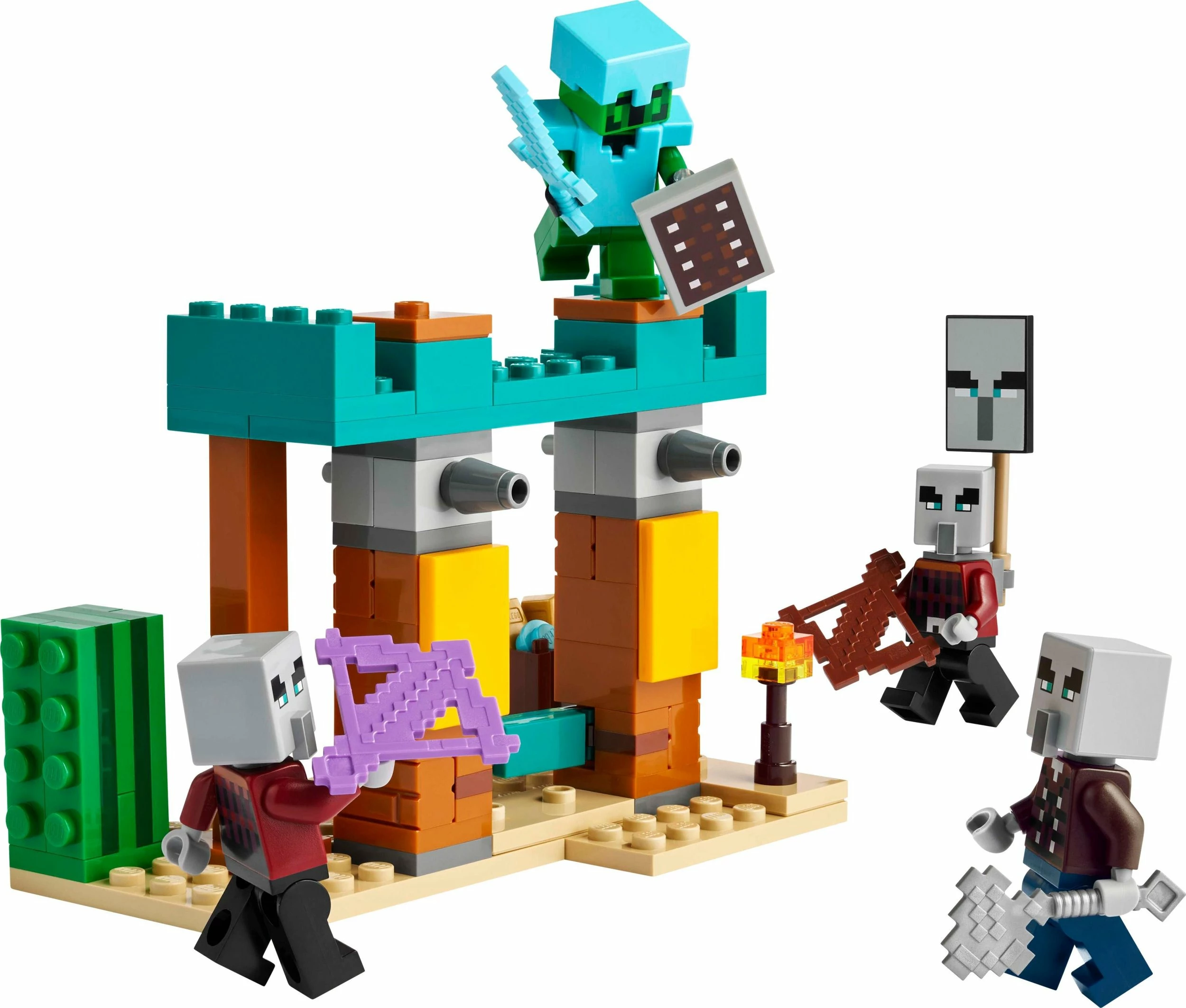 Set LEGO Minecraft 21267 Desert Illager Patrol, 105 copë