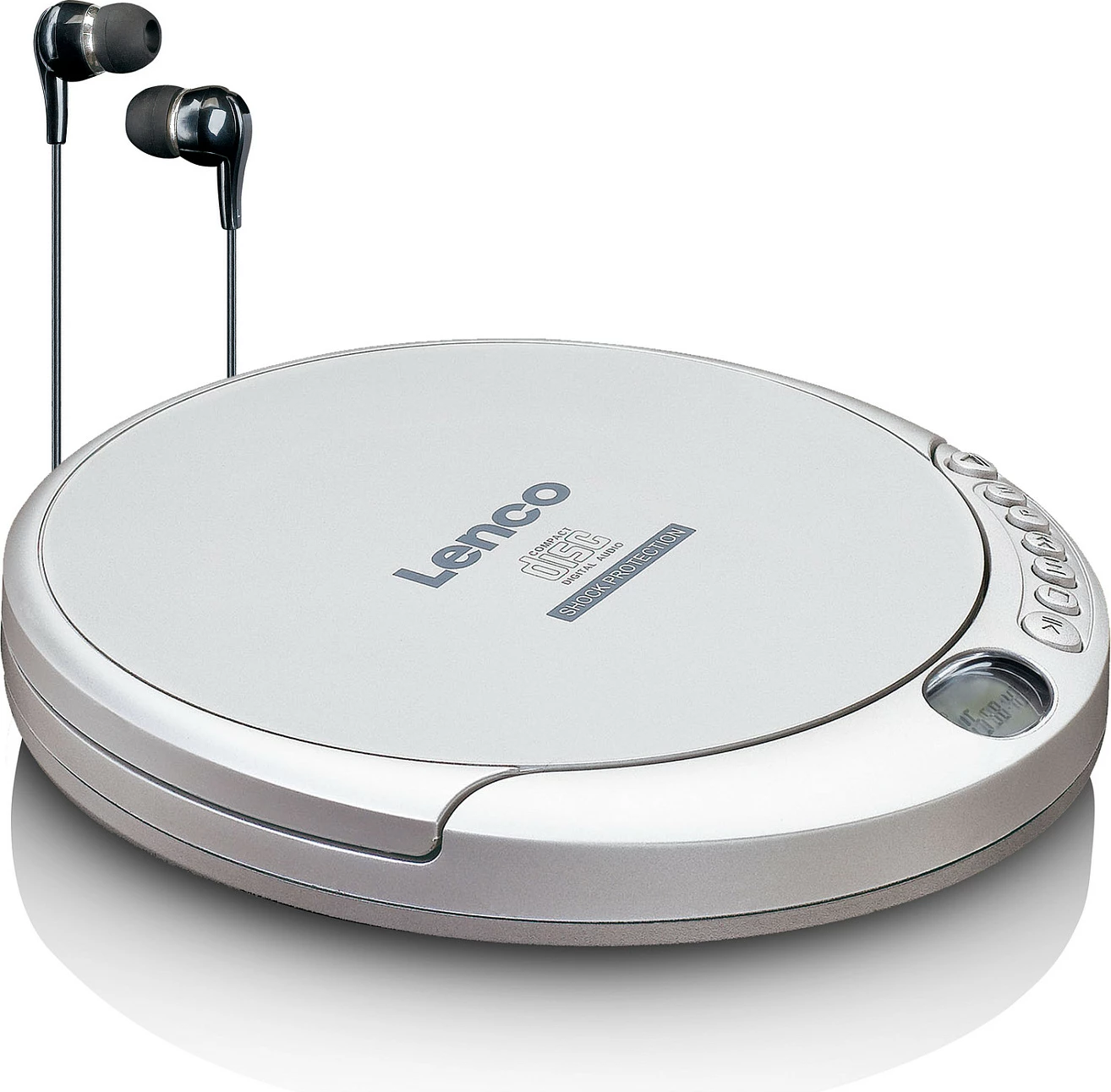 CD player Lenco CD-201, MP3, LCD, kufje, argjend