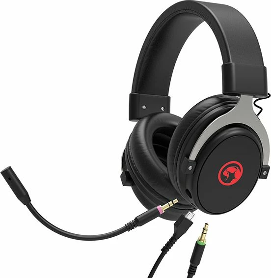 Kufje gaming Marvo HG9052 7.1 me mikrofon të shkëputshëm, me kabllo, USB/3.5 mm, Gri
