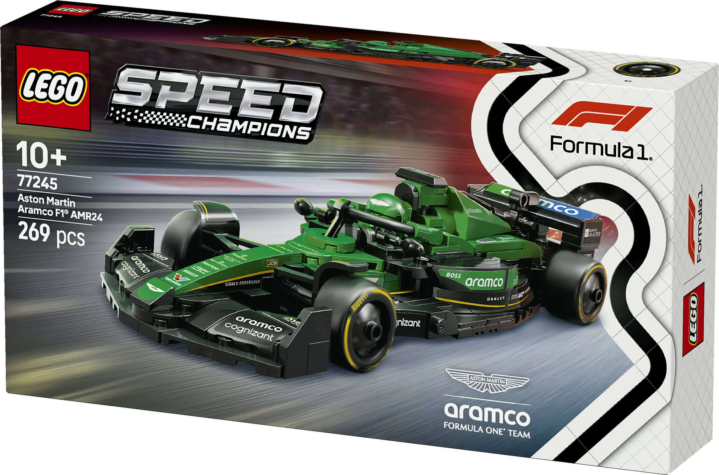 Set ndërtimi LEGO Aston Martin Aramco F1 AMR24, 269 pjesë, shumëngjyrësh