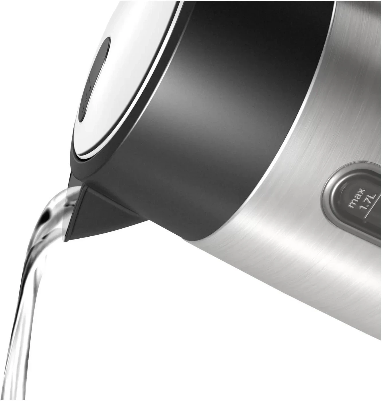 Çajnik Bosch DesignLine TWK4P440, 1.7 litra, 2400W, ngjyrë argjendi