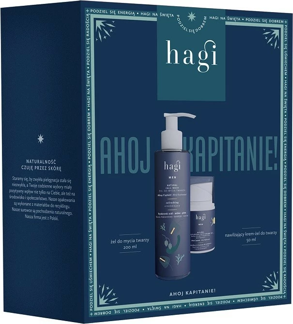 Set për fytyrë Hagi Hello Captain! për meshkuj, 200ml + 50ml