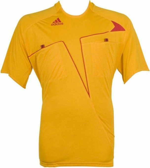 Fanellë arbitri adidas për meshkuj, e verdhë