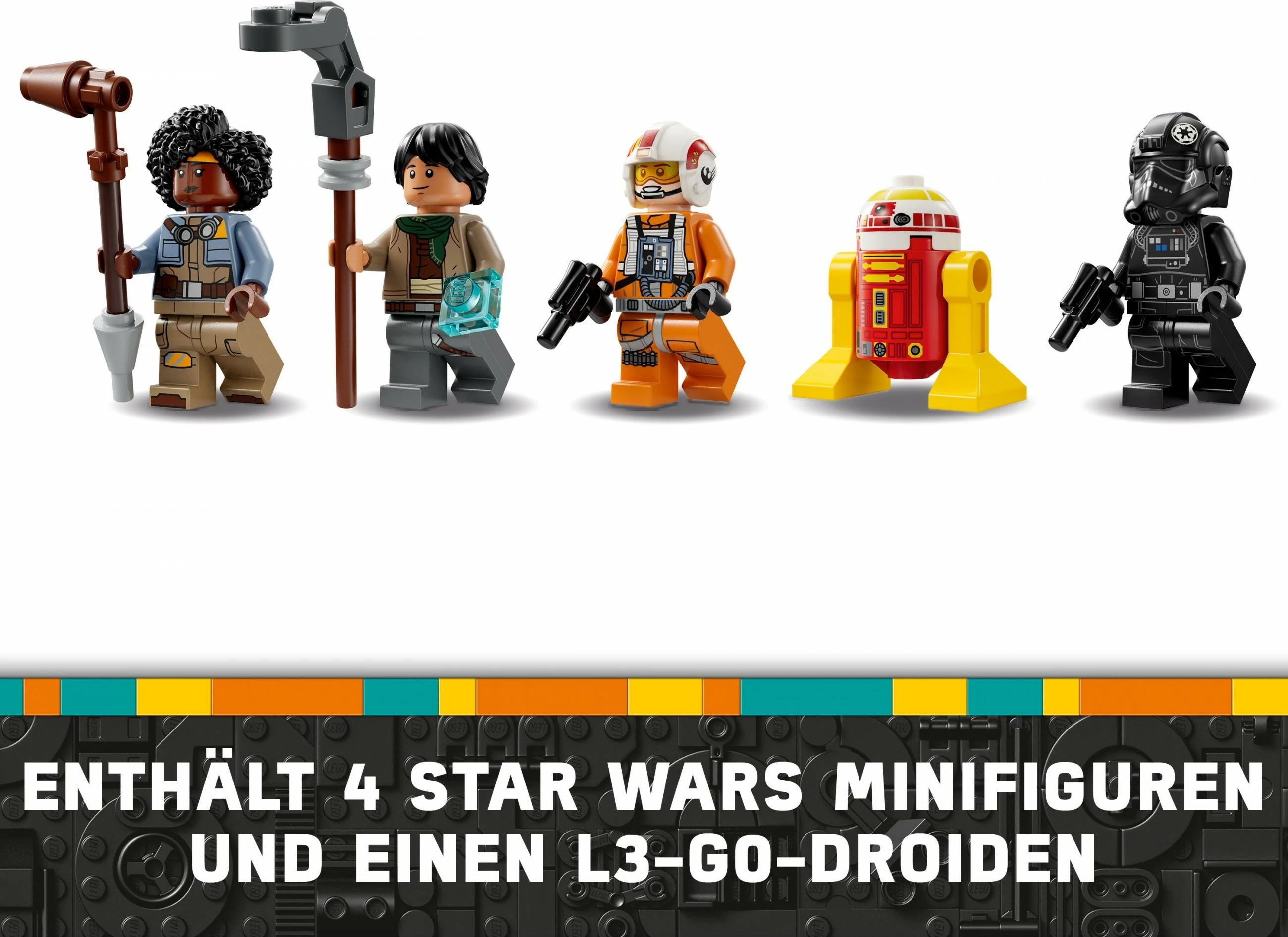 Set ndërtimi LEGO TIE Fighter & X-Wing Mash-up, 1063 copë, shumëngjyrësh