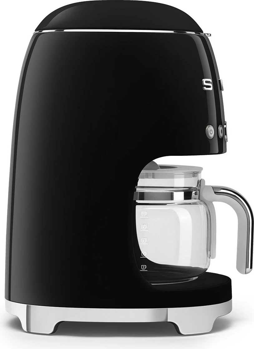 Aparat kafe SMEG DCF02BLEU, 10 filxhanë, manual, i zi