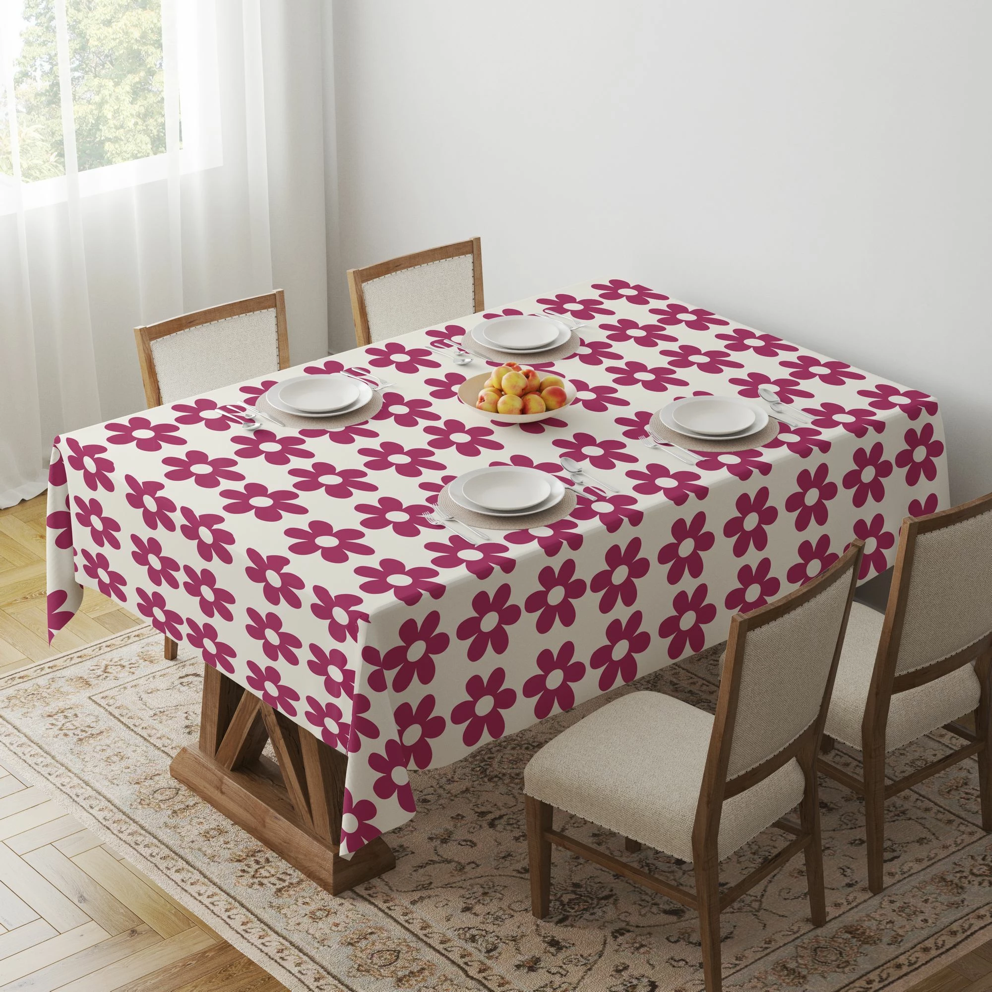 Mbulesë tavoline Hermia, Gravellamb1, 140x140