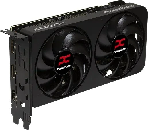 Kasë grafike PowerColor RX9060XT 16G-A, 16 GB, GDDR6, e zezë