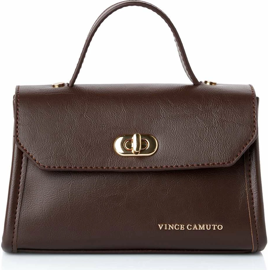 Minibag ngjyrë çokollate, Vince Camuto, Gela