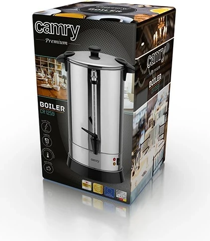 Vluese uji Camry CR 1259, 1650 W, 20 L, argjend / e zezë 