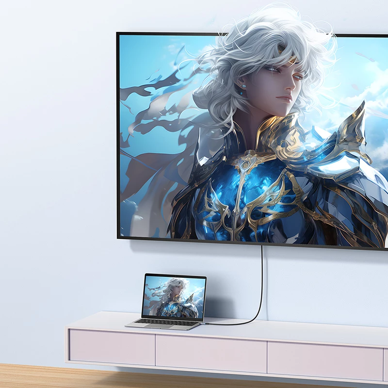 Kabllo USB-C në HDMI Baseus BS-OH064, 1.5m, 8K 60Hz, e zezë