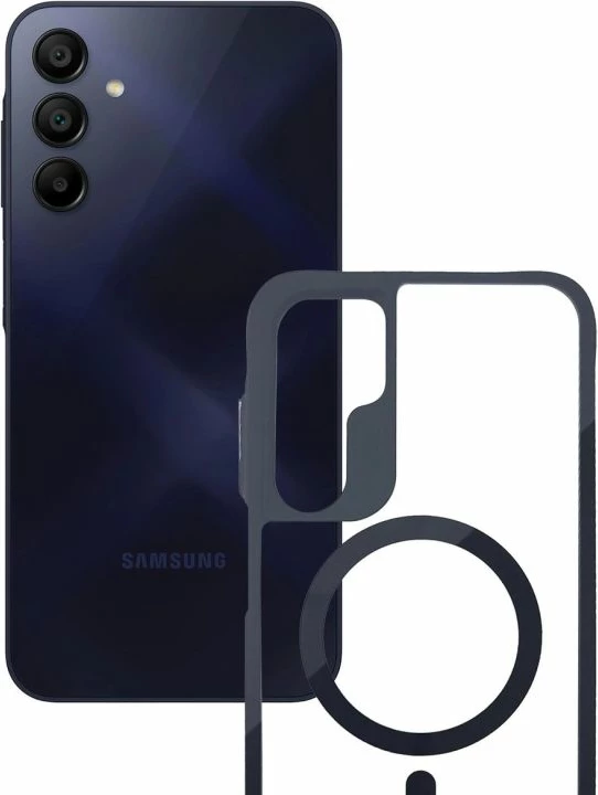 Kapak telefoni 3mk Satin Armor MagCase për Samsung Galaxy A15 5G, transparent