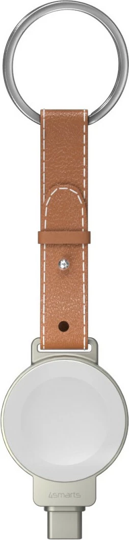Karikues wireless 4smarts për Apple Watch, MagSafe, USB, argjendtë