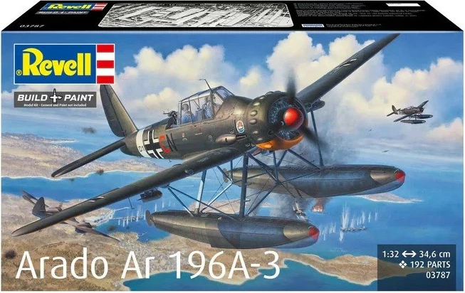 Model plastik avion Revell Arado AR 196A-3, 1:32, 34.6 cm