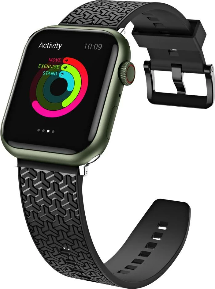 Rrip për Apple Watch Hurtel Strap Y, TPU, i zi