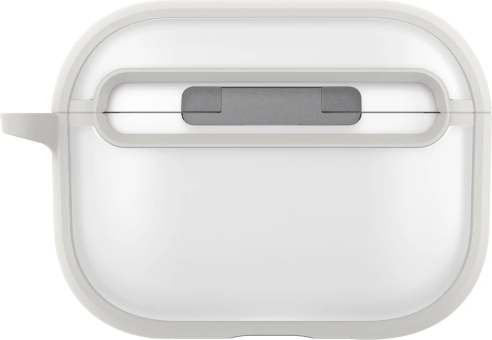 Mbështjellës për AirPods UNIQ Veren për AirPods Pro 3, PC/TPU, me karabinë, i bardhë, në kuti