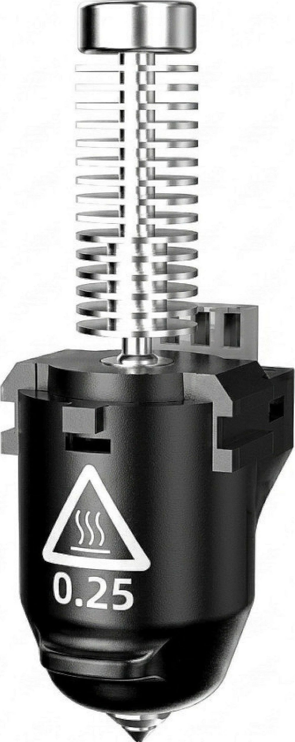 Asamble nozelë Flashforge AD5M/ADM5PRO, 0.25mm, zi/argjend